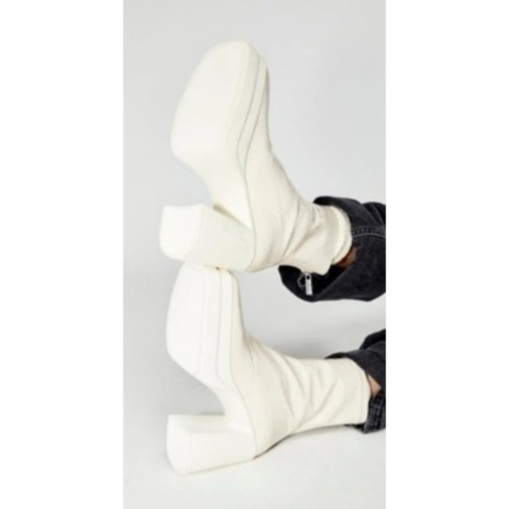 Free People Double Stack Boots Platform Chunky He… - image 3